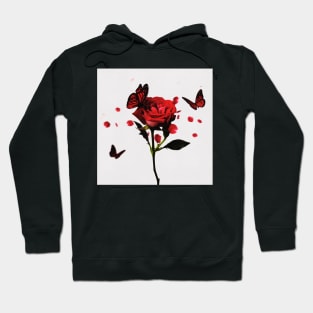 rose flower Hoodie